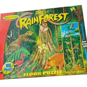 Melissa & Doug Rain Forest 100 piece giant floor jigsaw puzzle